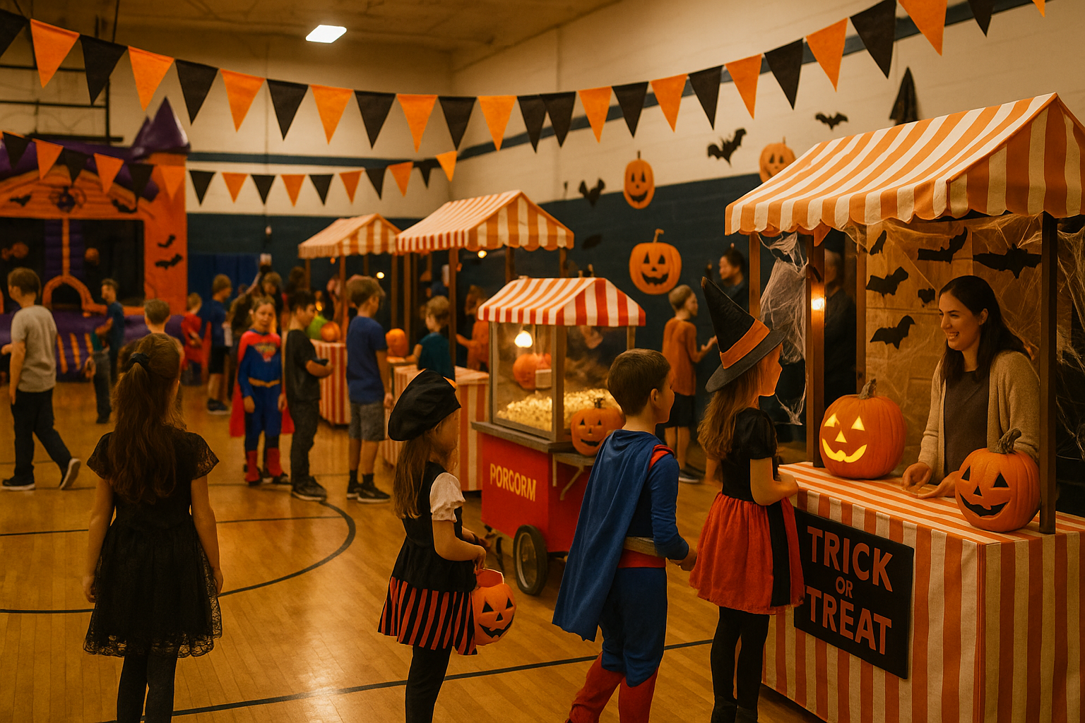 - Event Rental Systems An indoor Halloween carnival