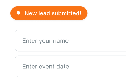 screenshot of new custom form lead notification using highlevel marketing automation