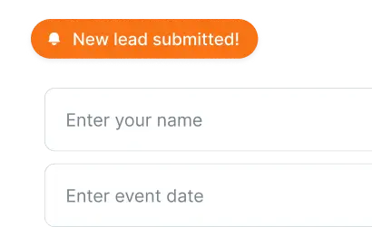 screenshot of new custom form lead notification using highlevel marketing automation