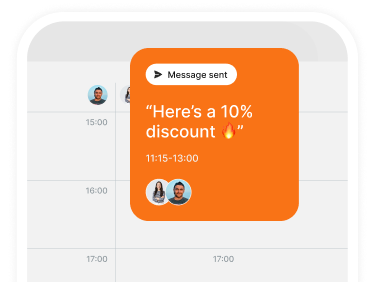screenshot of highlevel drip campaign follow-up message to customer