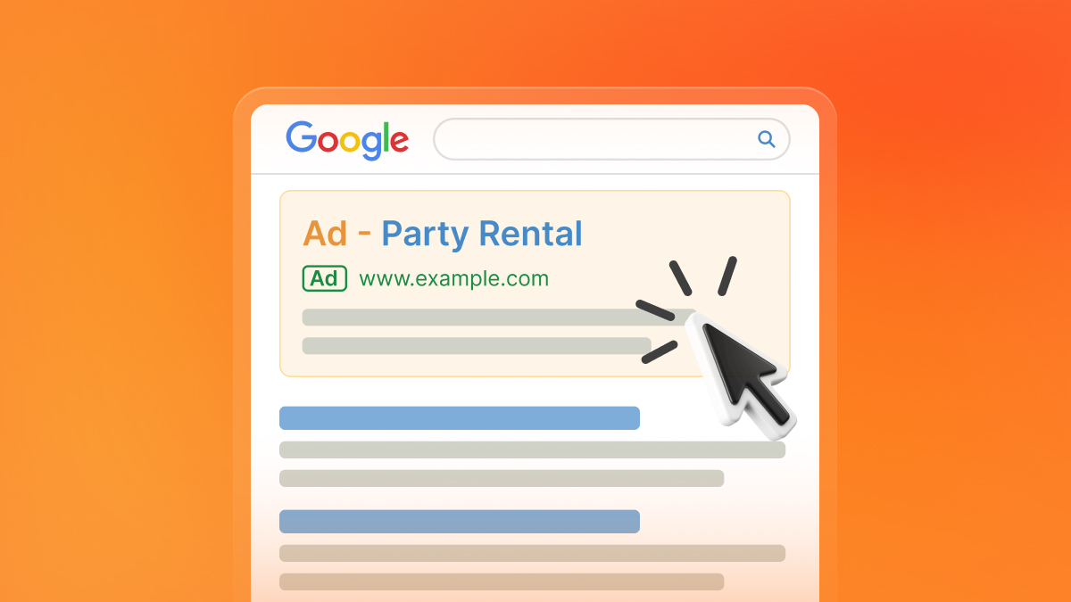 A simplified Google search ad