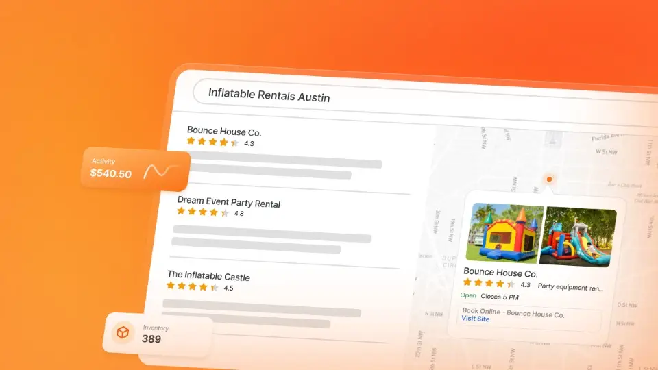Screenshot of local pack search results