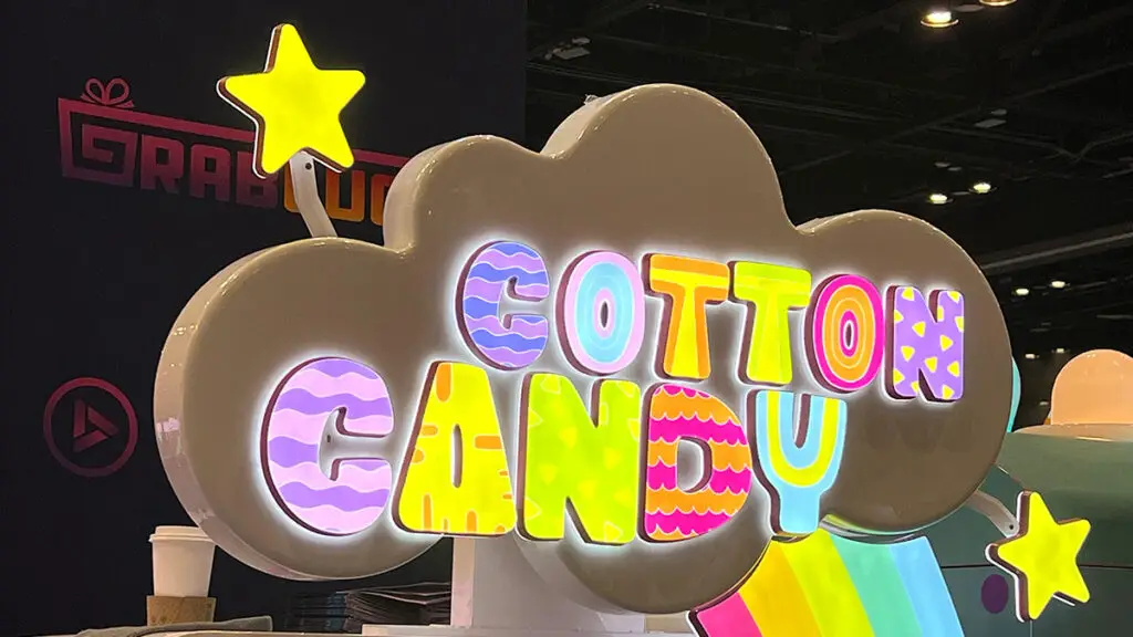 A cotton candy machine used for party rentals