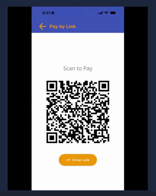ERS driver app pay by link Event Rental Systems A screenshot showing the QR code for the pay by link option